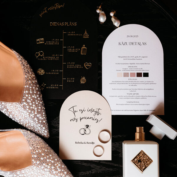 Kāzu rīta detaļas